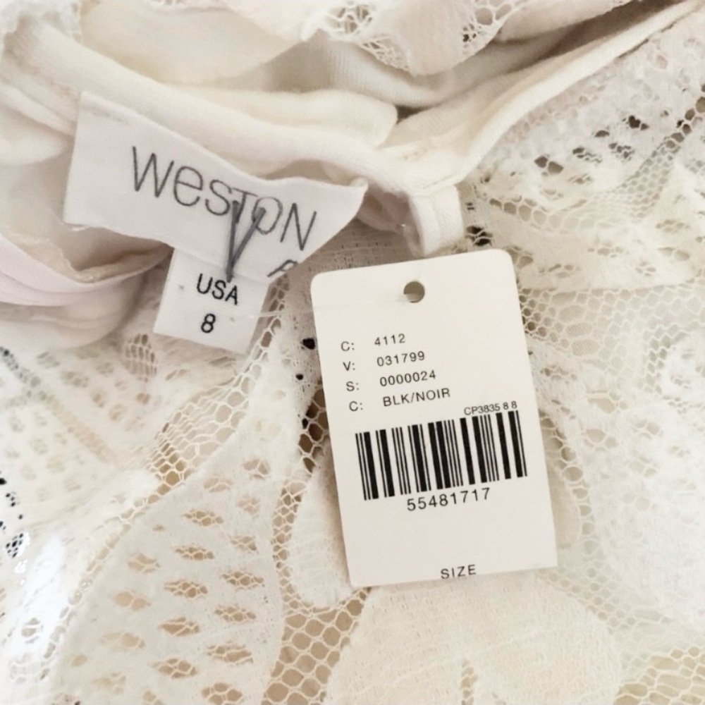 Weston Wear By Anthropologie Mismado Lace Pleated Dress Size 8 - Picture 12 of 15